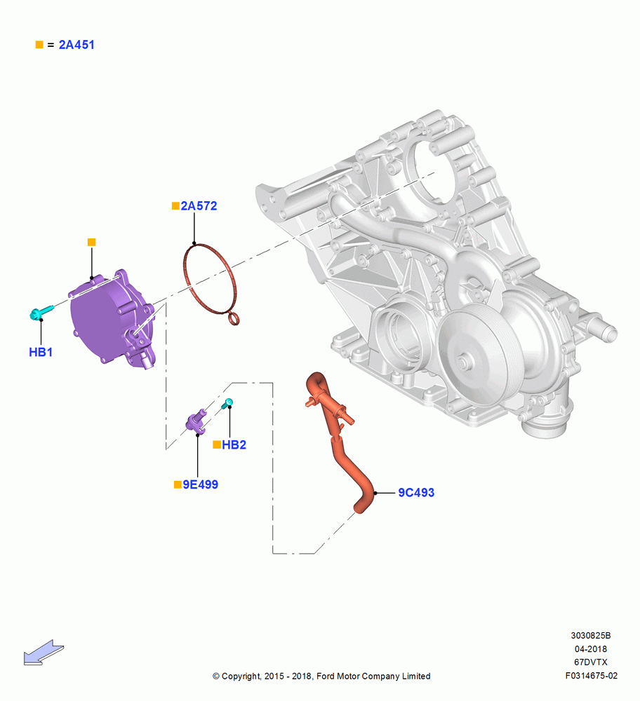 25B - Vacuum Control and Air Injection, 6.7L 4V OHV T/C Scorpion Diesel-C, 6.7L 4V OHV T/C Scorpion Diesel-B, 6.7L 4V OHV T/C Scorpion Diesel-A; 13/JUL/2015-02/JAN/2020