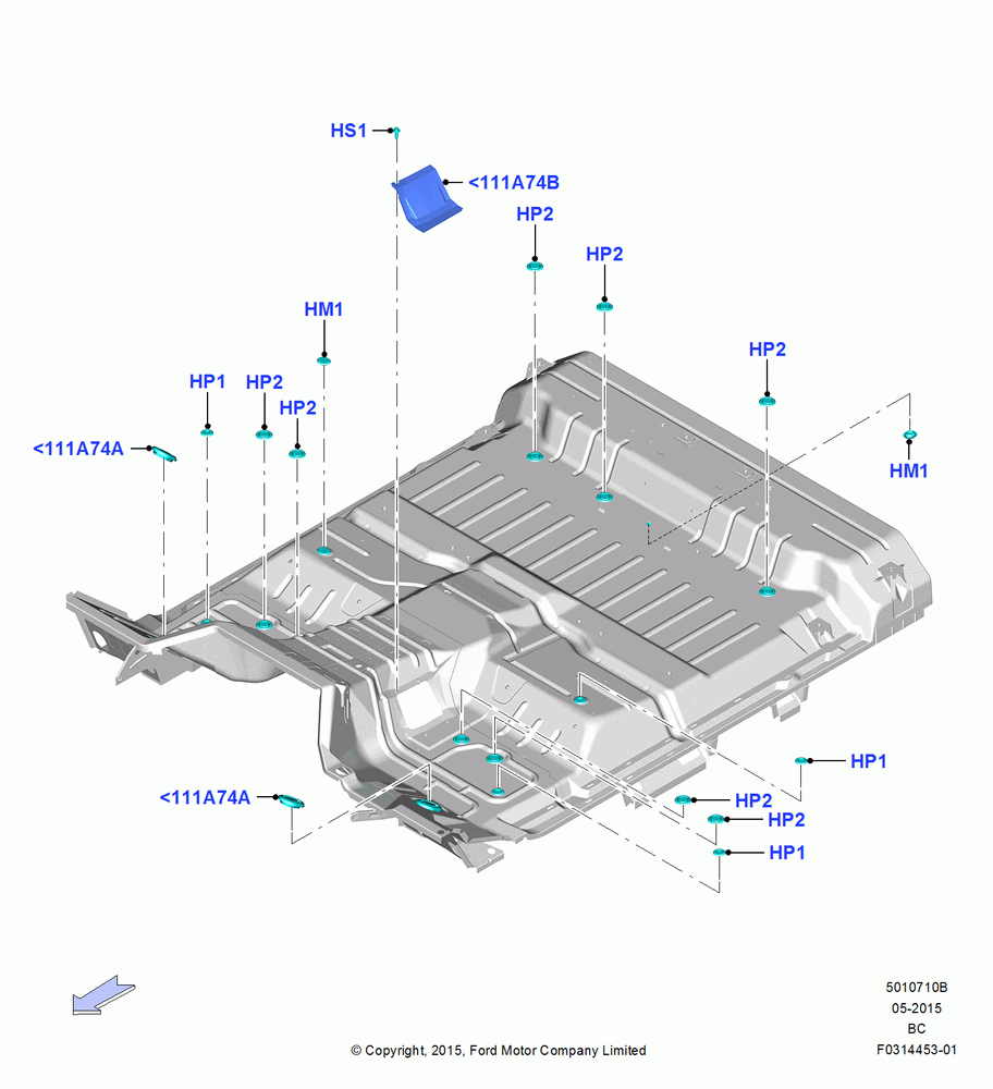 10B - Plugs - Floor Pan, Super Cab; 13/JUL/2015