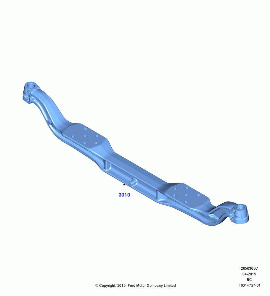05C - Front Axle Case, With 12,000 LB. Front Axle - Steel; 13/JUL/2015