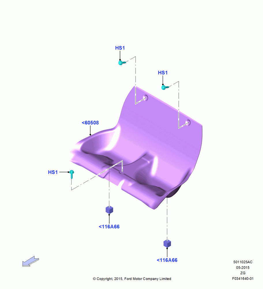 25AC - Rear Seat Back, Less Rear Seat; 13/JUL/2015