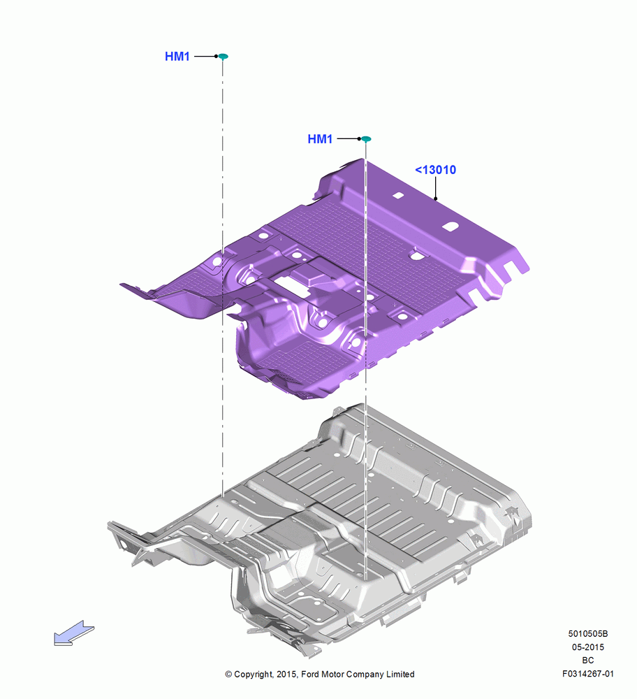 05B - Floor Trim, Super Cab; 13/JUL/2015