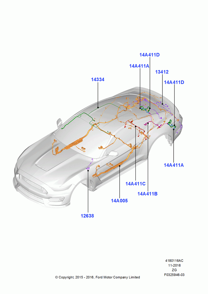 16AC - Wiring - Body And Roof Console, Shelby Version; 13/JUL/2015-02/OCT/2017