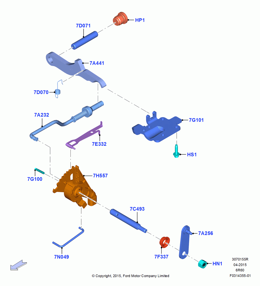 55R - Transmission Control Mechanisms, 6 Speed Auto Transmission (6R140), 6 Speed Auto Trans (6R140); 13/JUL/2015