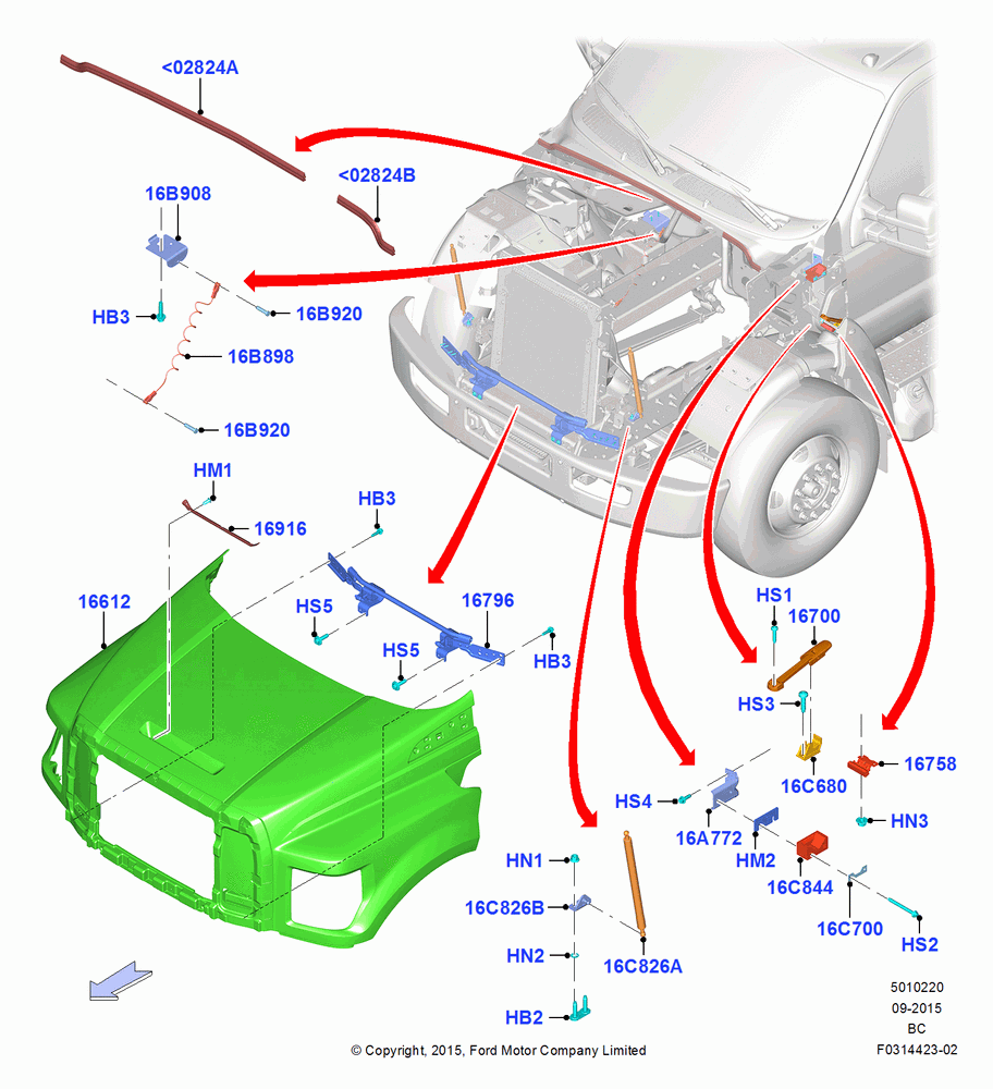 20 - Hood and Related Parts; 13/JUL/2015