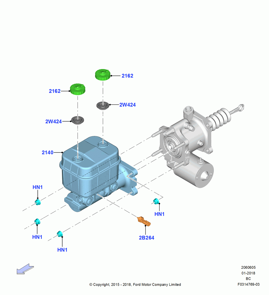 Master Cylinder - Brake System, With 4 Wheel Disc-Brake