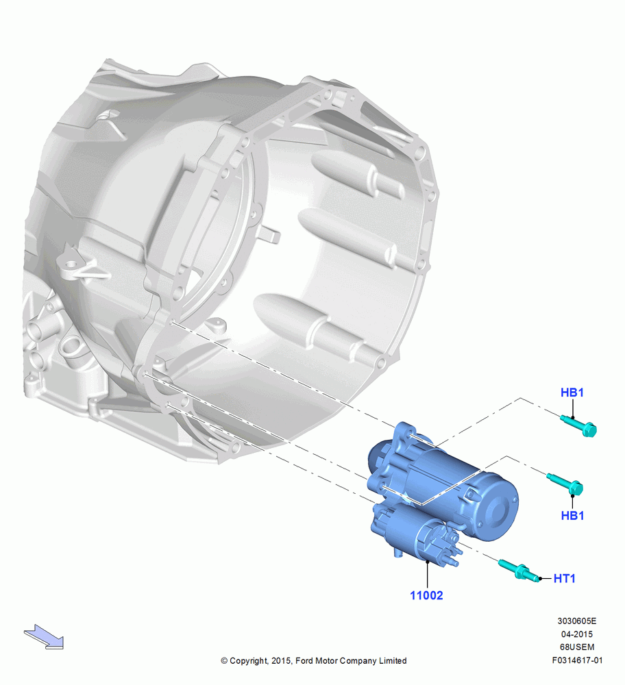 05E - Starter Motor, 6.8L Gas EFI V10; 13/JUL/2015