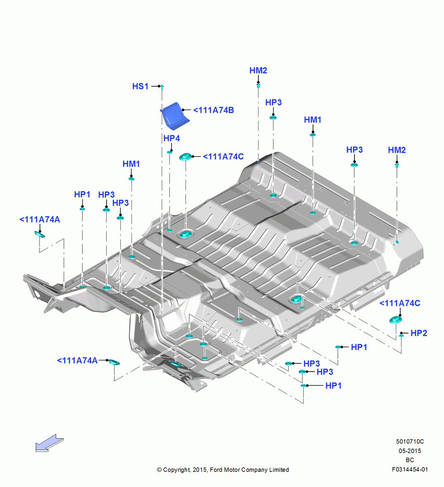 10C - Plugs - Floor Pan, Crew Cab; 13/JUL/2015