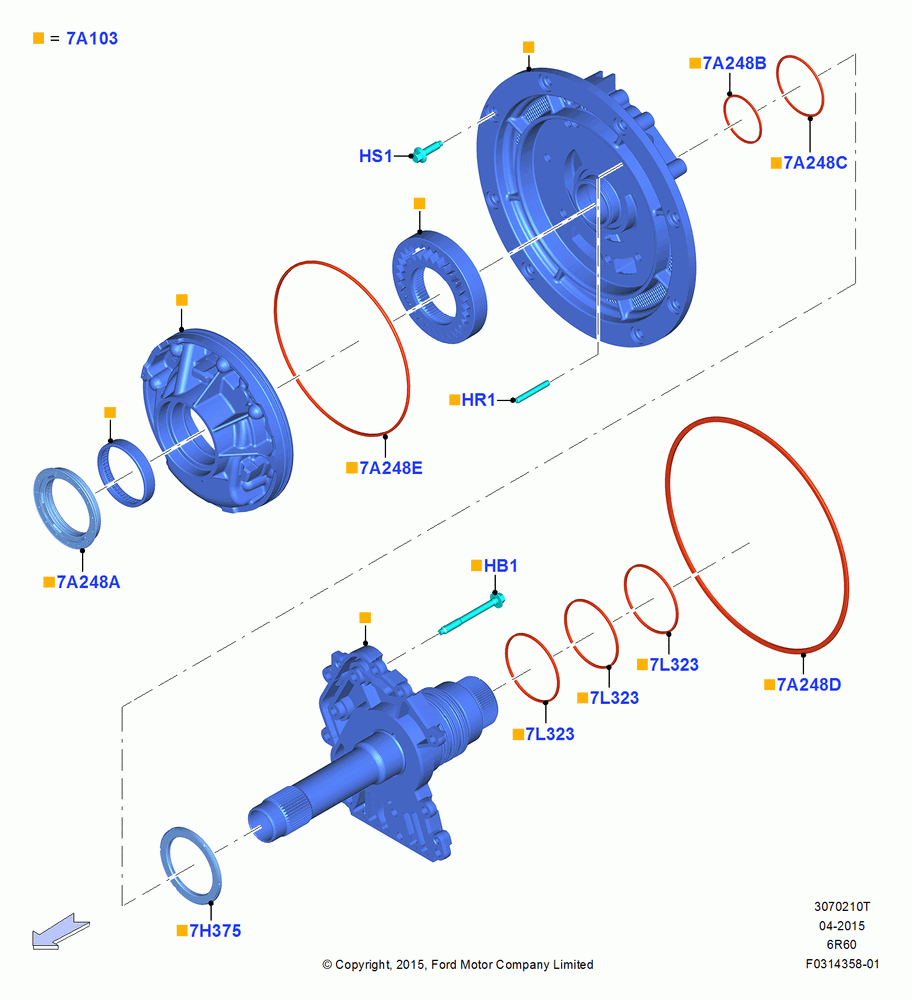 Transmission Pump Assy, Less Transmission Power Take Off, 6 Speed Auto Transmission (6R140), 6 Speed Auto Trans (6R140)