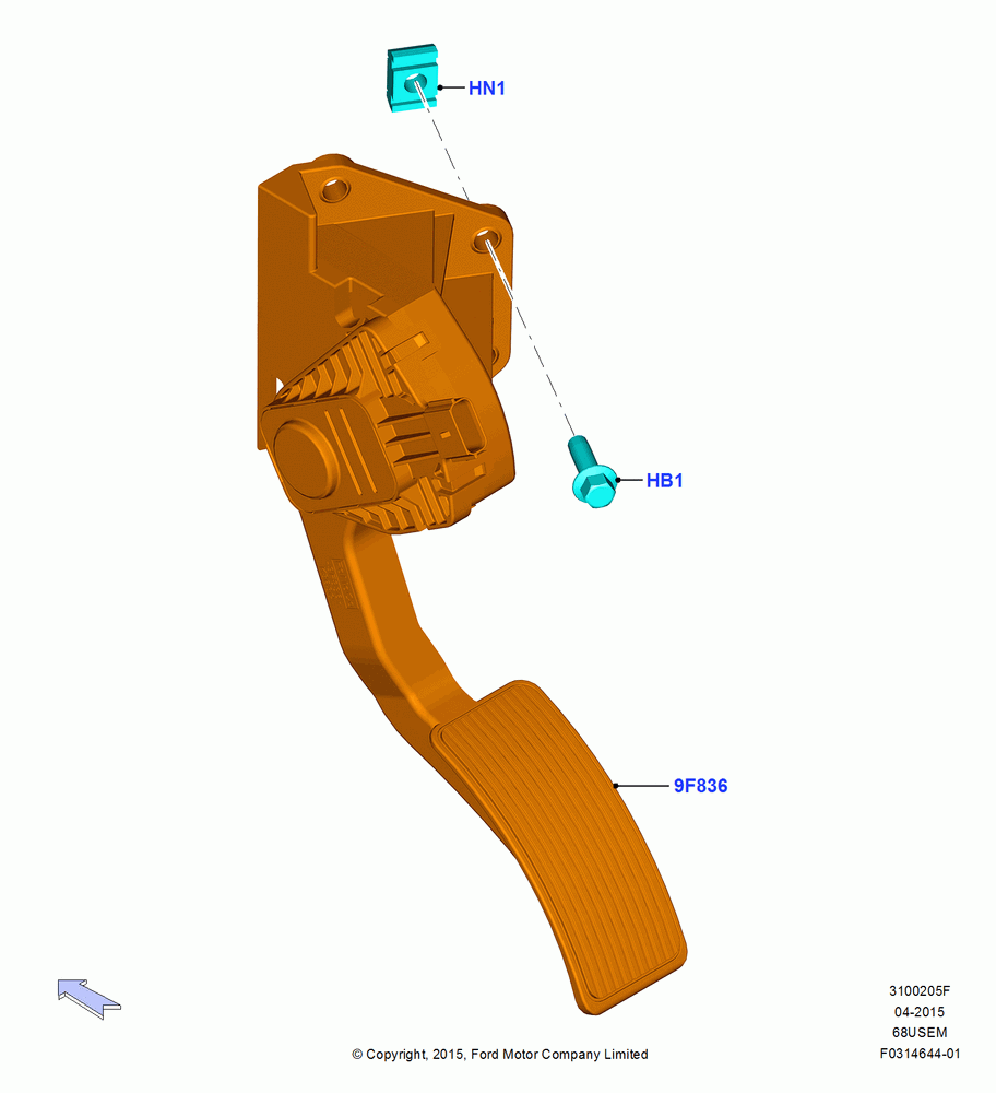 05F - Accelerator/Injection Pump Controls, 6.8L Gas EFI V10; 13/JUL/2015