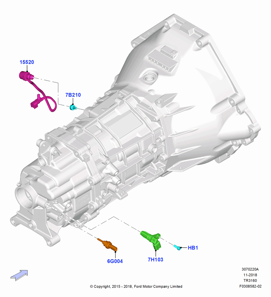 20A - Transmission Modules and Sensors, 6 Spd Man Trans-3160; 13/JUL/2015