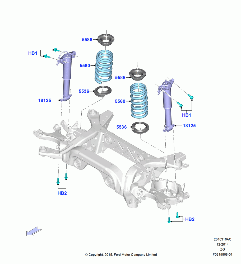 Rear Springs and Shock Absorbers, Shelby Version, Front Coil Spring-Stand Magnaride, Front Coil Spring-SVT R Magnaride, North American Markets