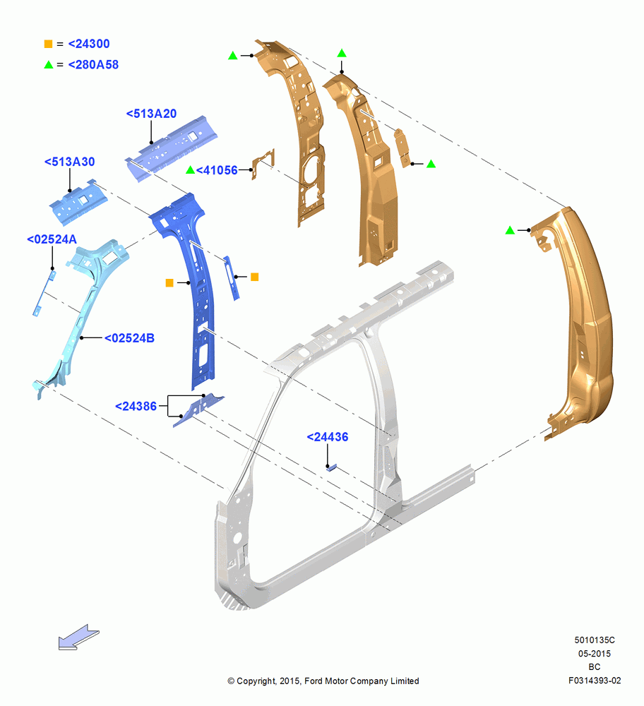 35C - Side Panels - Inner, Crew Cab; 13/JUL/2015
