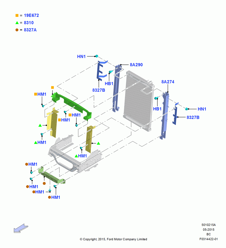 15A - Air Deflectors, 6.8L Gas EFI V10; 13/JUL/2015