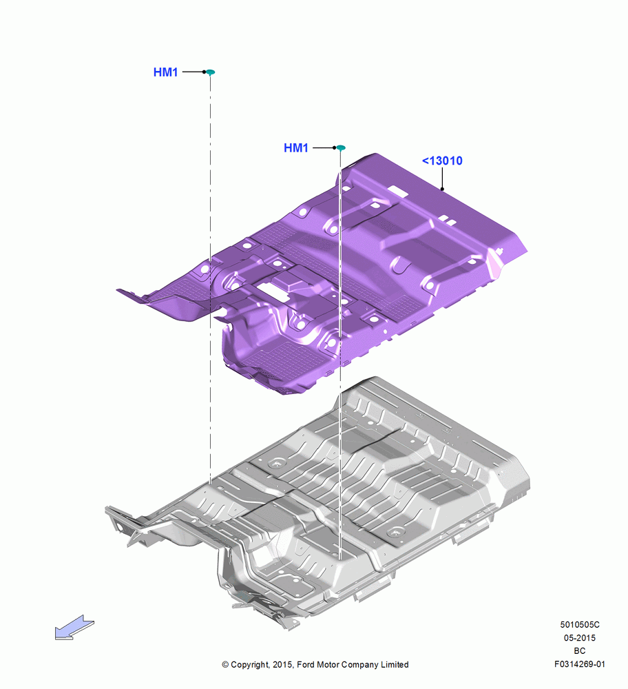 05C - Floor Trim, Crew Cab; 13/JUL/2015