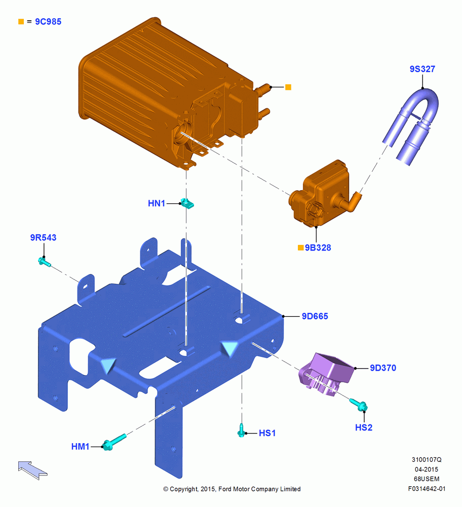 07Q - Fuel Vapour System, 6.8L Gas EFI V10; 13/JUL/2015