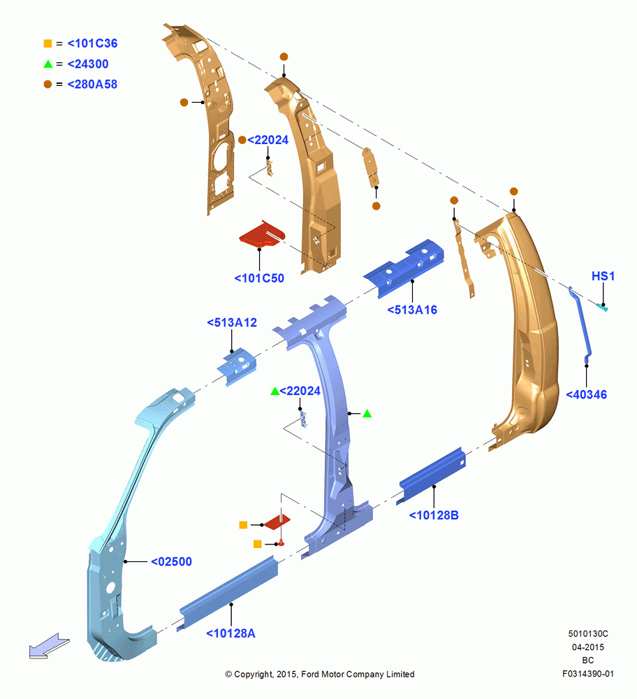 30C - Side Panels - Outer, Crew Cab; 13/JUL/2015