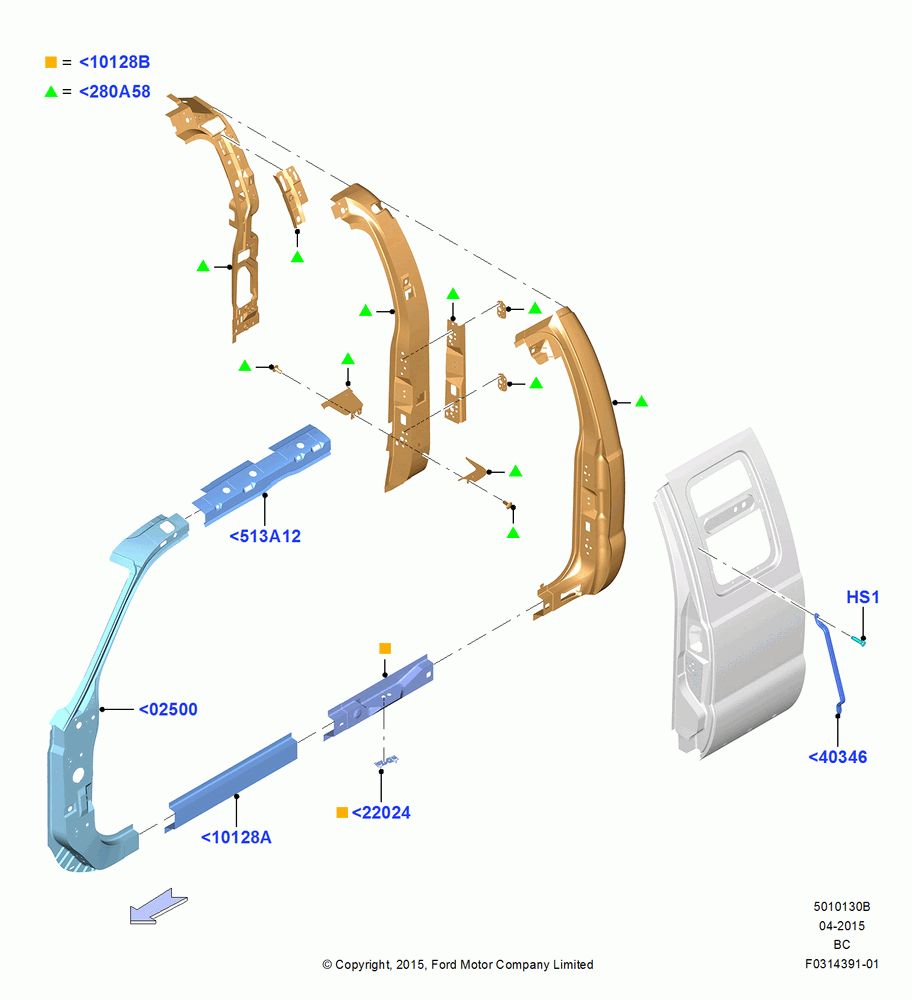 30B - Side Panels - Outer, Super Cab; 13/JUL/2015
