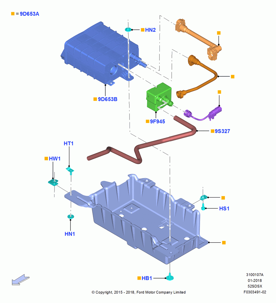 07A - Fuel Vapour System, MOD 5.2L-TIVCT PFI NA HP1 GAS; 13/JUL/2015