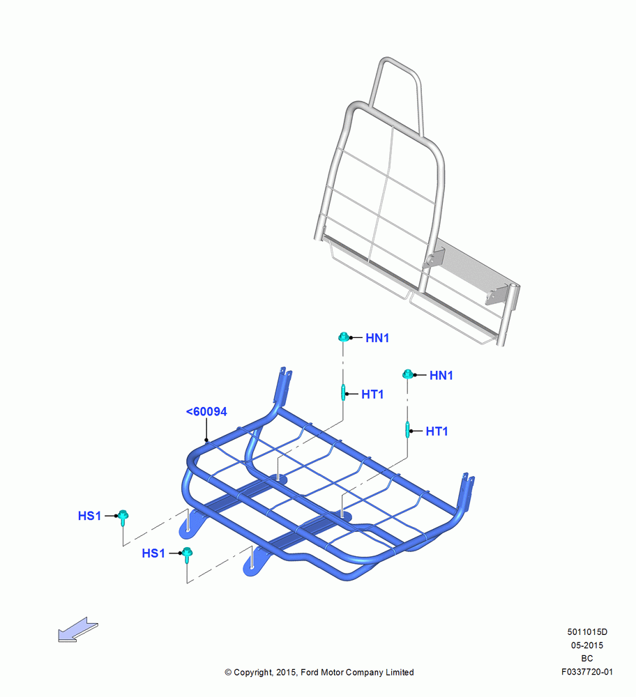 15D - Front Seat Base, With H/B Sngle.Drv & Dual Pass Seat, With Single Drv.H/B & Pass L/B Seat, With Sngle.L/B Dvr/Dual L/B Pass.St, Passenger, 70% Seat; 13/JUL/2015