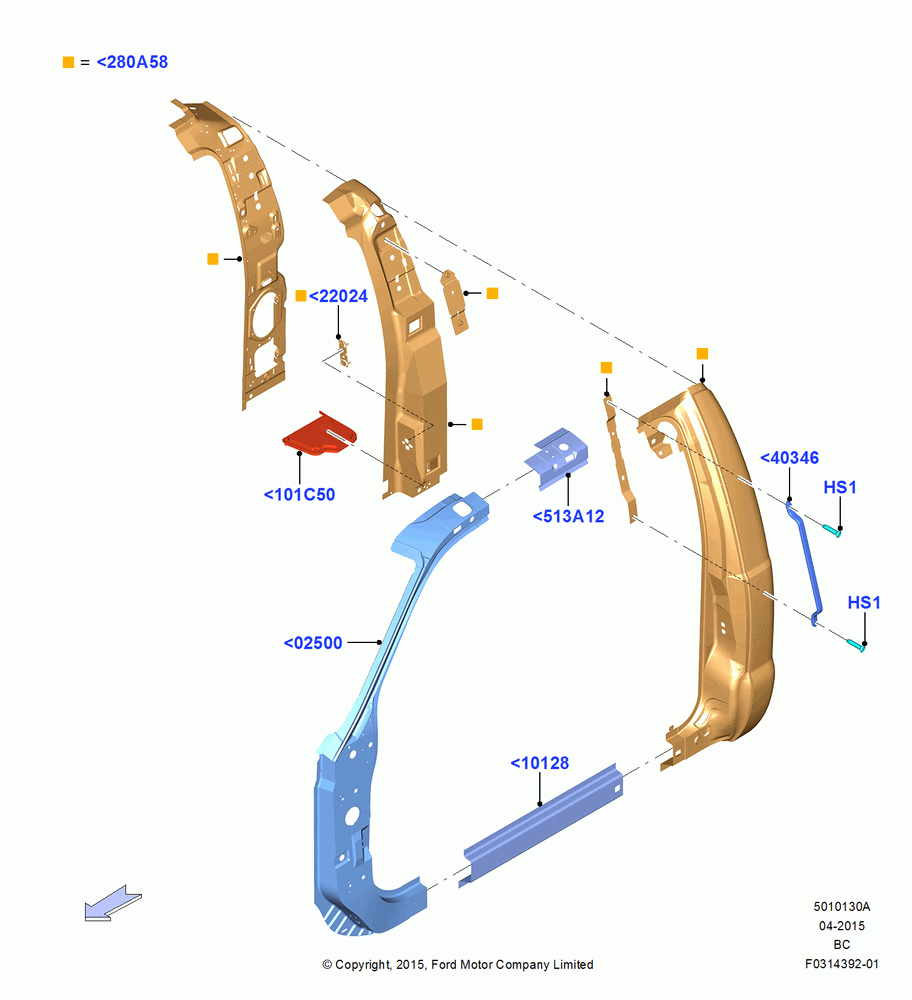 30A - Side Panels - Outer, Regular Cab; 13/JUL/2015