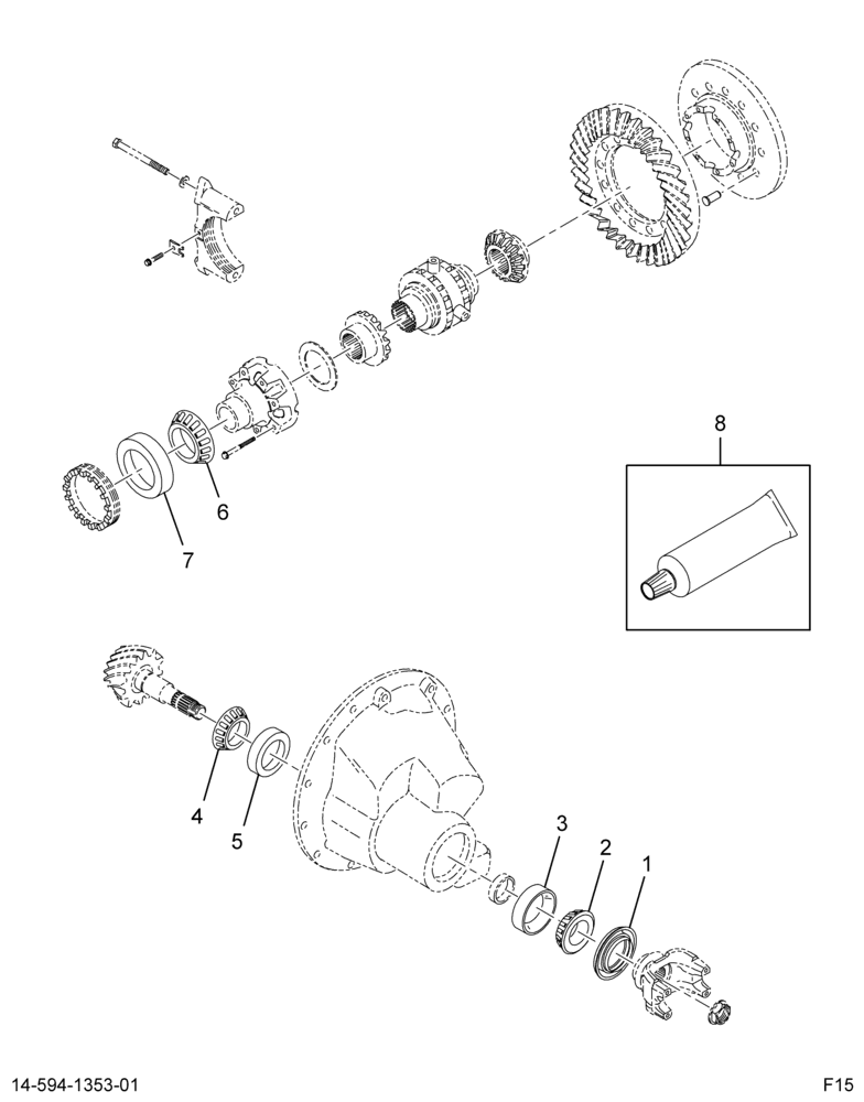 ......KIT-DIFF BRG/SEAL 14ADN-P (4C4Z-18389-EA)
