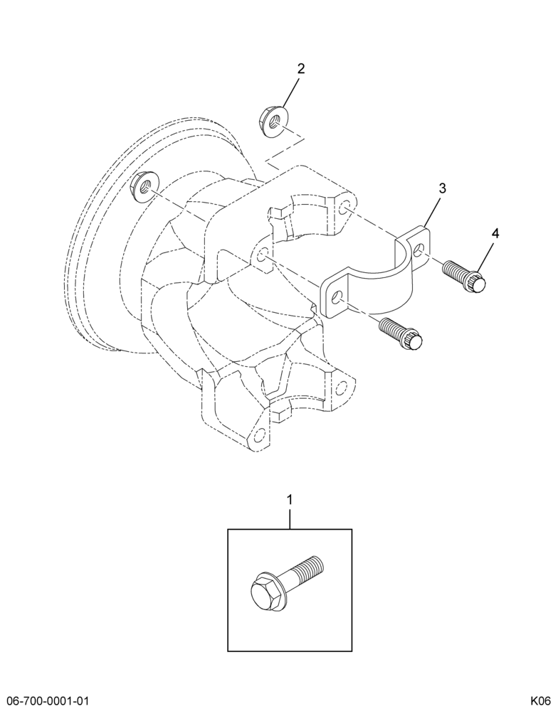 ..KIT CAP TRUN 1480 MTG PARTS-1 (Eng. 6E7O-4710-GA)