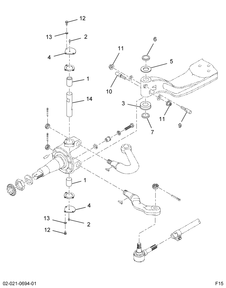 ....KIT KING PIN OVERHAUL STD 8K (AC4Z-3111-A)