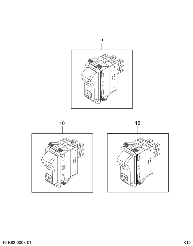 OVERHEAD CONSOLE; AXLE SWITCH (ABR #3)