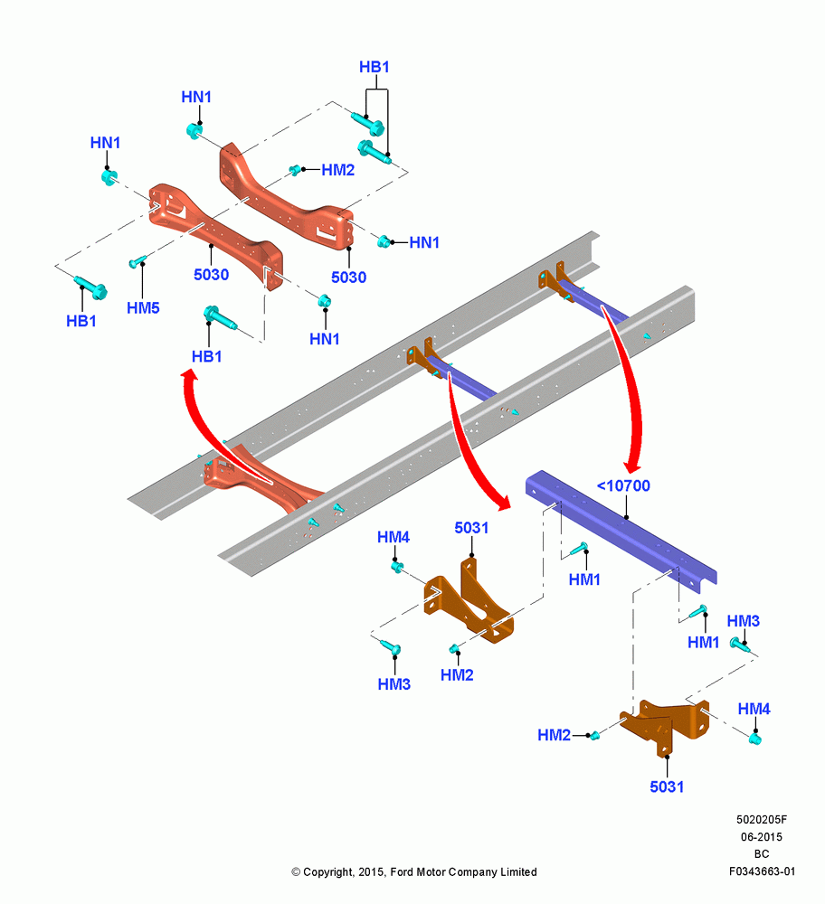 05F - Chassis Frame, Limited Series, Rear; 13/JUL/2015