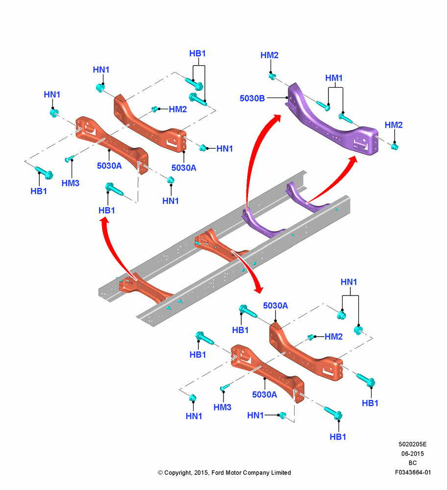 05E - Chassis Frame, F650 Series, F750 Series, Rear; 13/JUL/2015