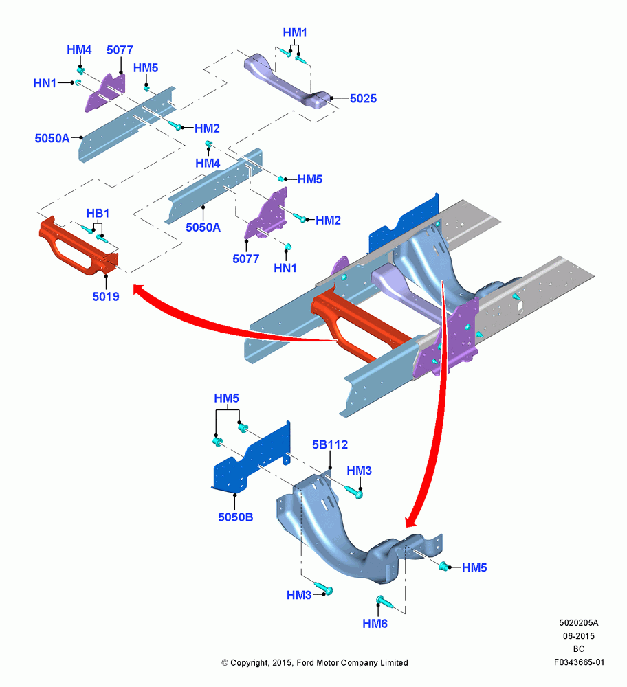 05A - Chassis Frame, FRONT; 13/JUL/2015