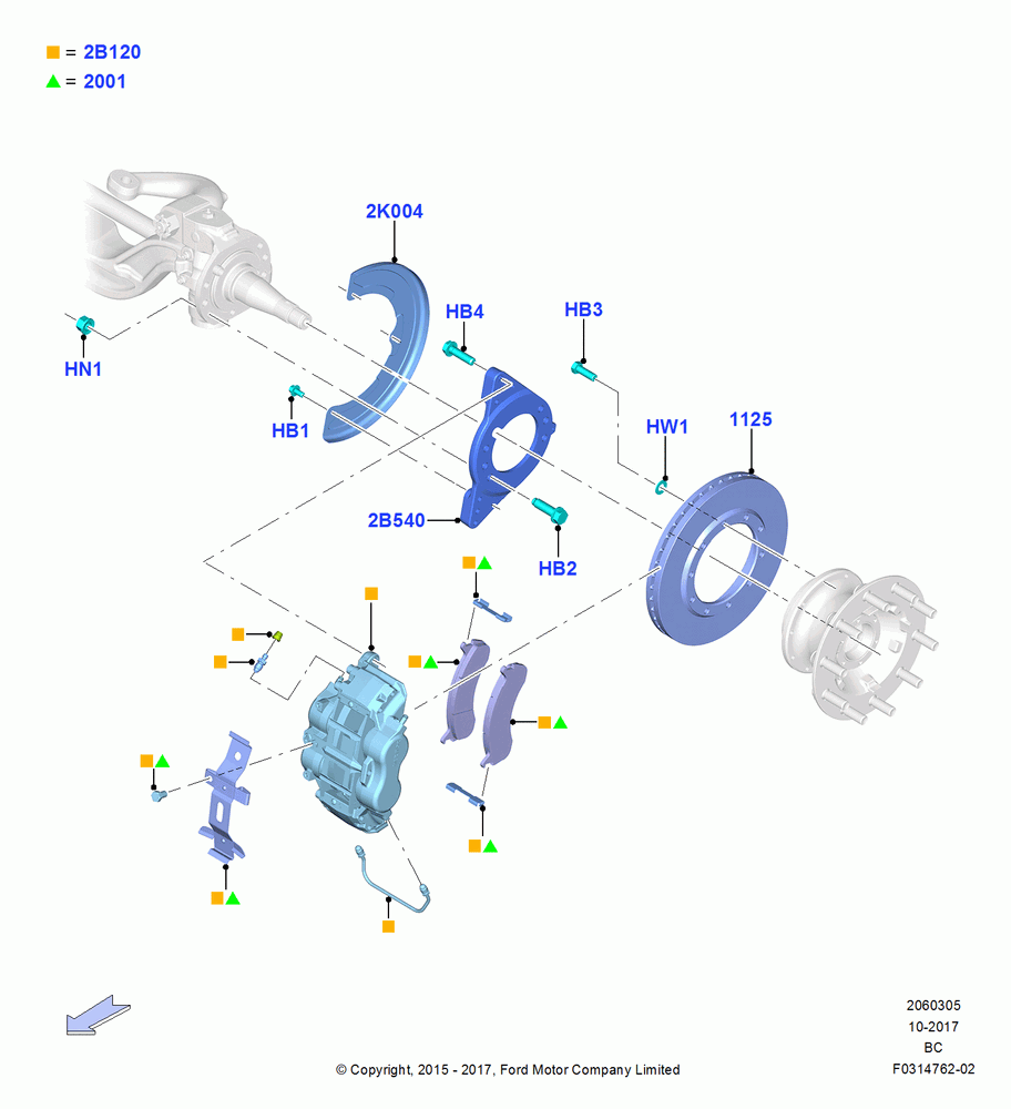 Front Brake Discs and Calipers, With 4 Wheel Disc-Brake