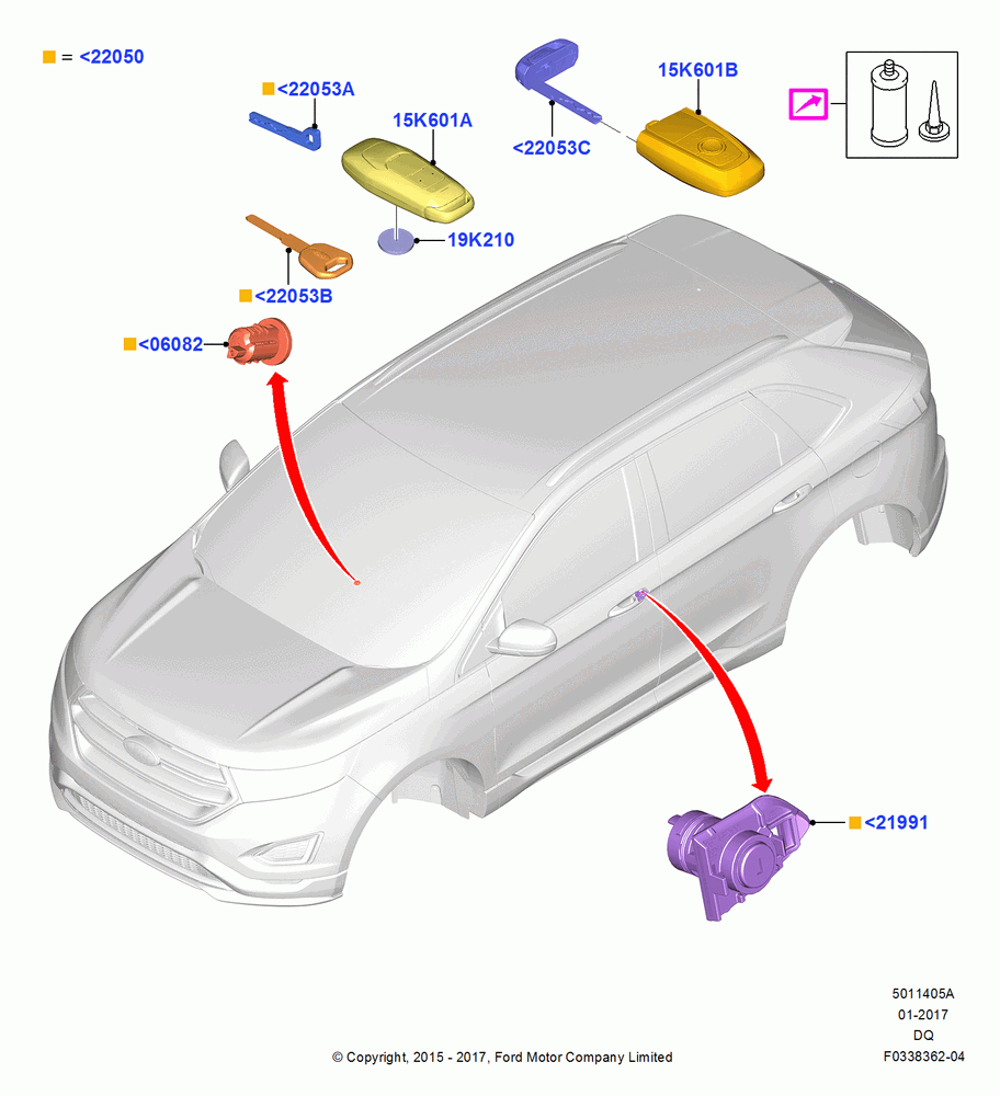05A - Vehicle Lock Sets and Repair Kits, North American Markets; 19/JAN/2015
