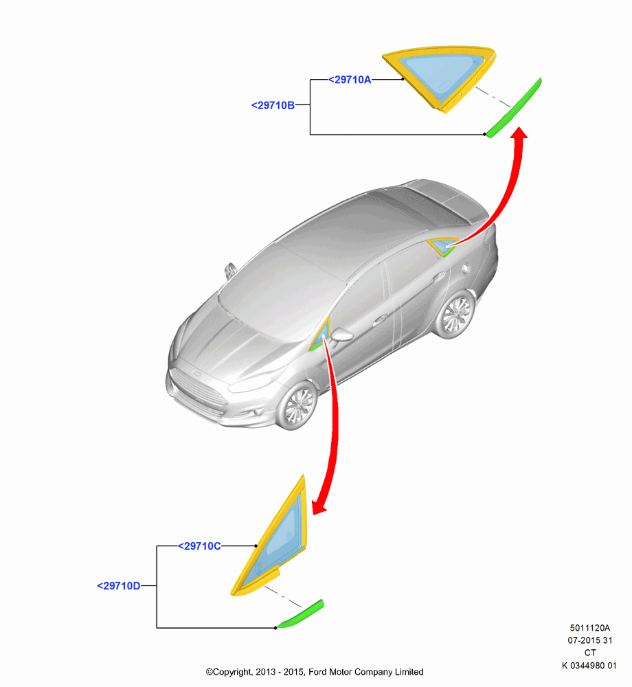 20A - Quarter Windows, 4 Door Sedan; 29/APR/2013-01/AUG/2019