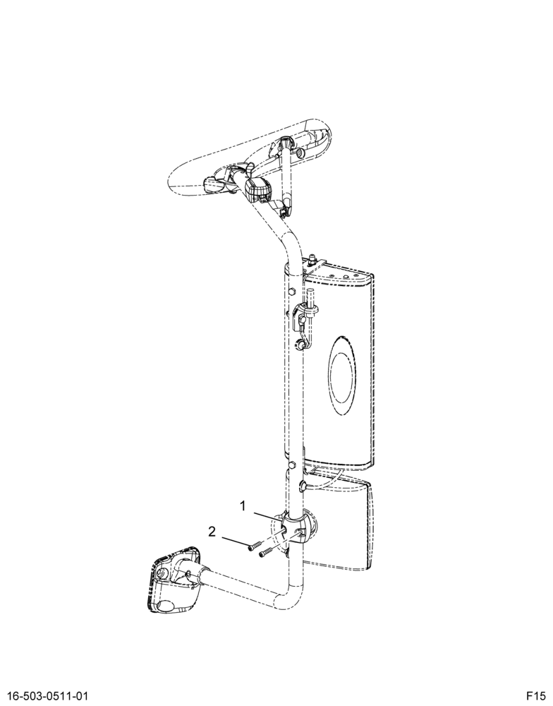 ....KIT MIRROR CLAMP W/2 SCREWS (6E7Z-17682-A)