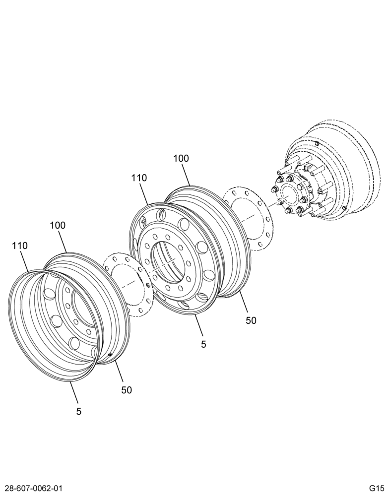 RIM; RR AXLE, DISC WHEEL, 1-PC