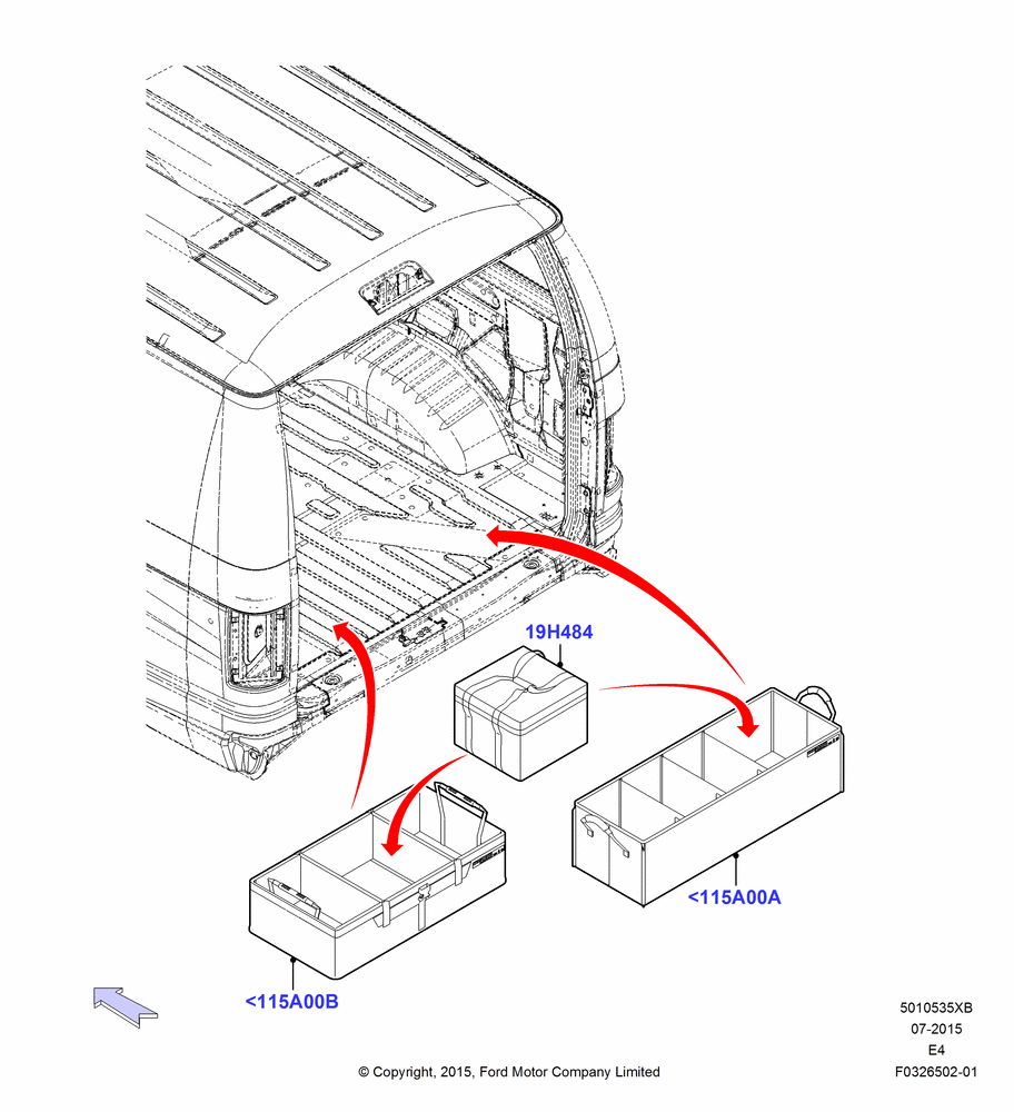 35XB - Load Compartment Trim, Accessory; 22/AUG/2011-04/AUG/2014
