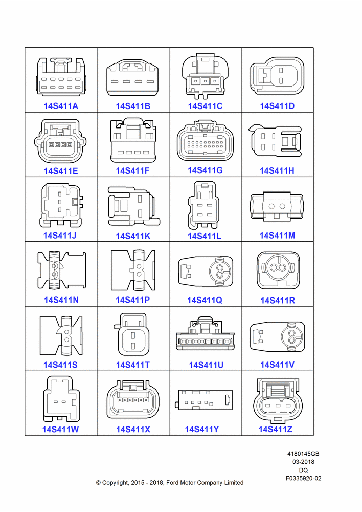 45GB - Pigtail Wiring Kits, Miscellaneous, Page B; 19/JAN/2015