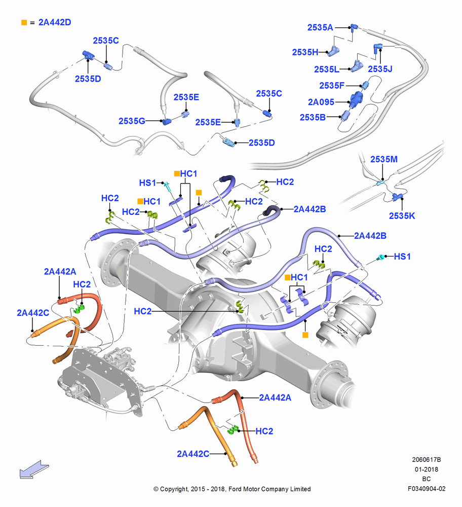 REAR BRAKE LINES, All Wheel Drum Brakes