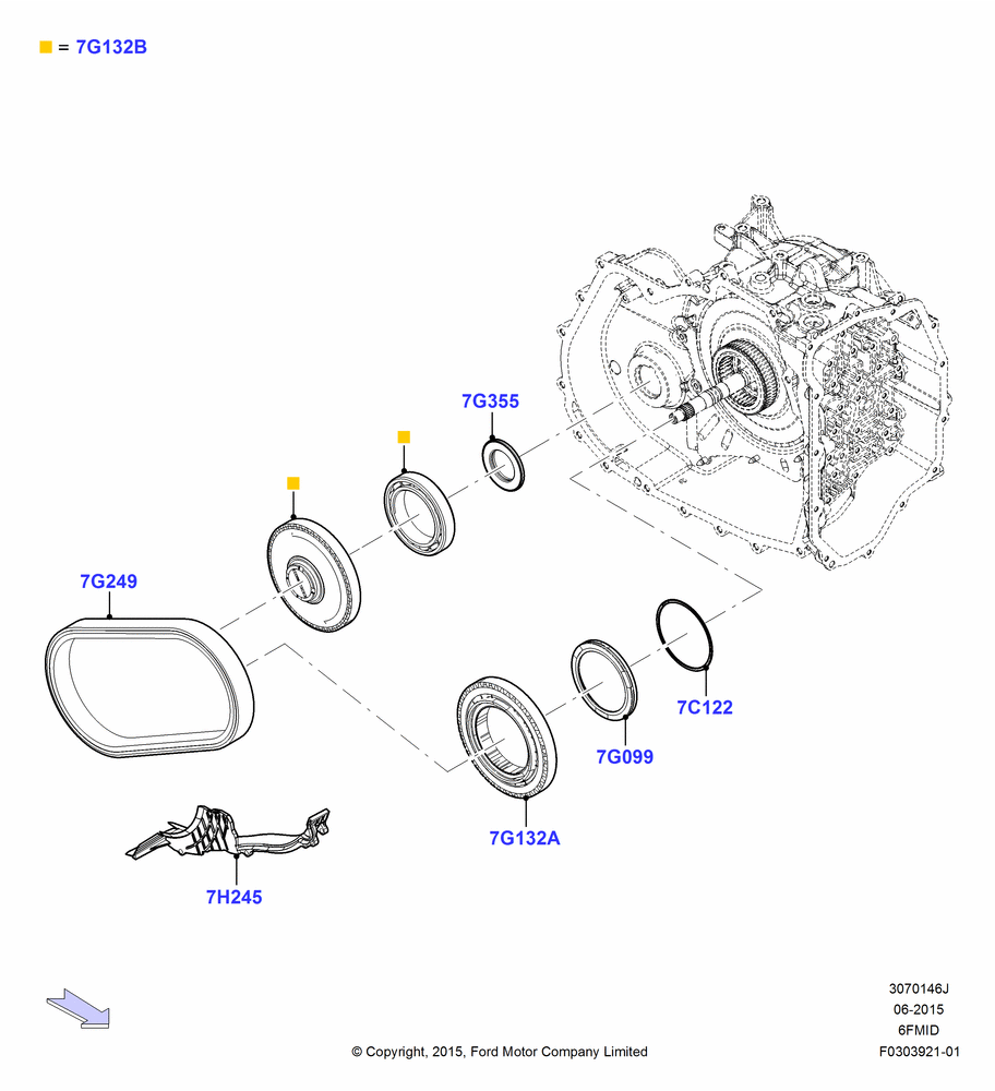46J - Chain Drive, 6 Speed Auto Trans 6F15; 08/SEP/2015-04/MAY/2018