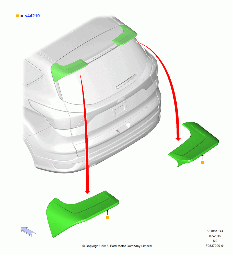 15XA - Spoiler and Related Parts, Accessory; 04/SEP/2014-13/AUG/2019