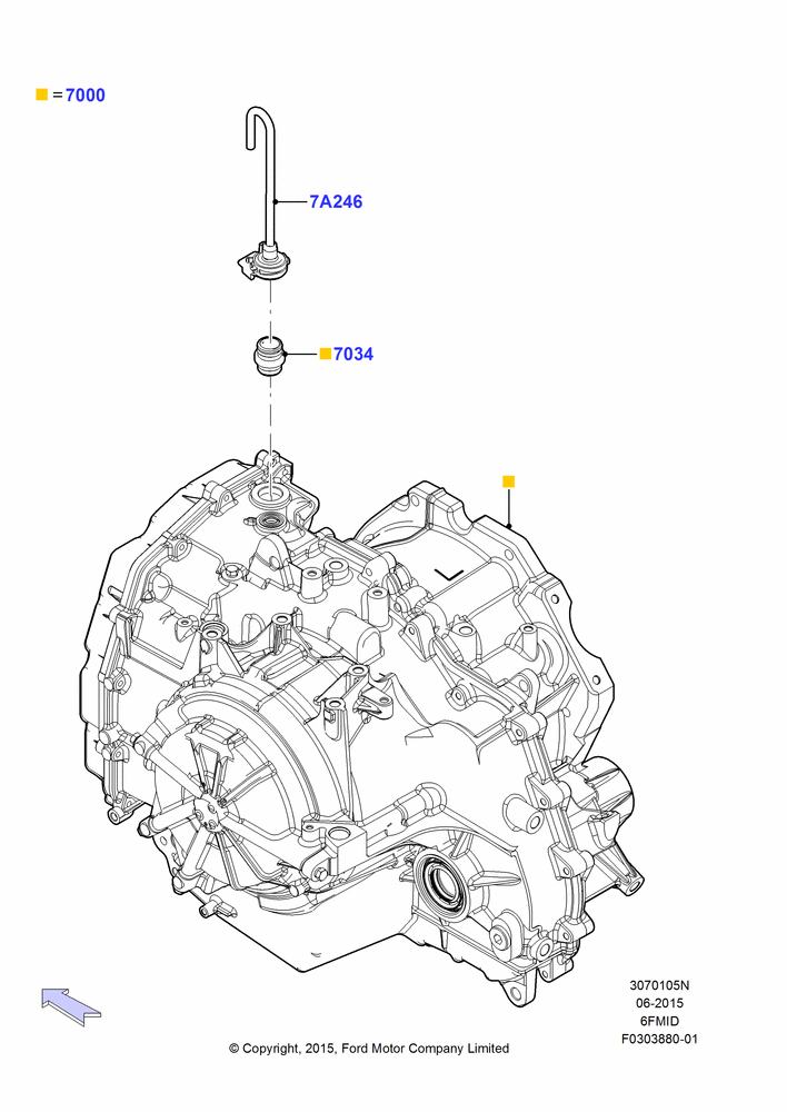 05N - Transmission & Speedometer Drive, 6 Speed Auto Trans 6F15; 08/SEP/2015-04/MAY/2018