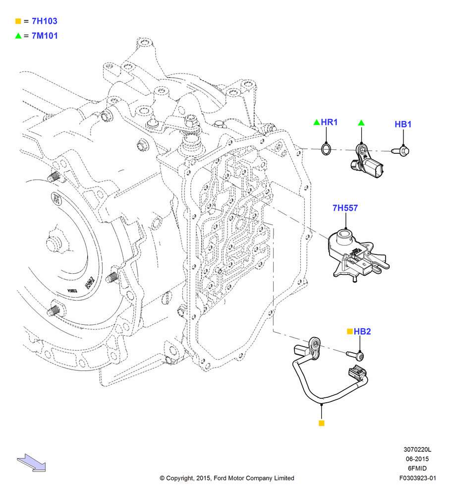 20L - Transmission Modules and Sensors, 6 Speed Auto Trans 6F15; 08/SEP/2015-04/MAY/2018