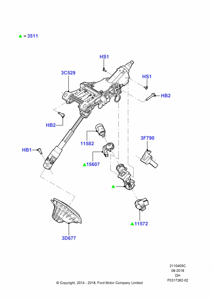 05C - Steering Column; 08/SEP/2015-04/MAY/2018
