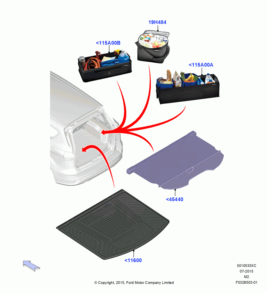35XC - Load Compartment Trim, Accessory; 08/DEC/2014-13/AUG/2019