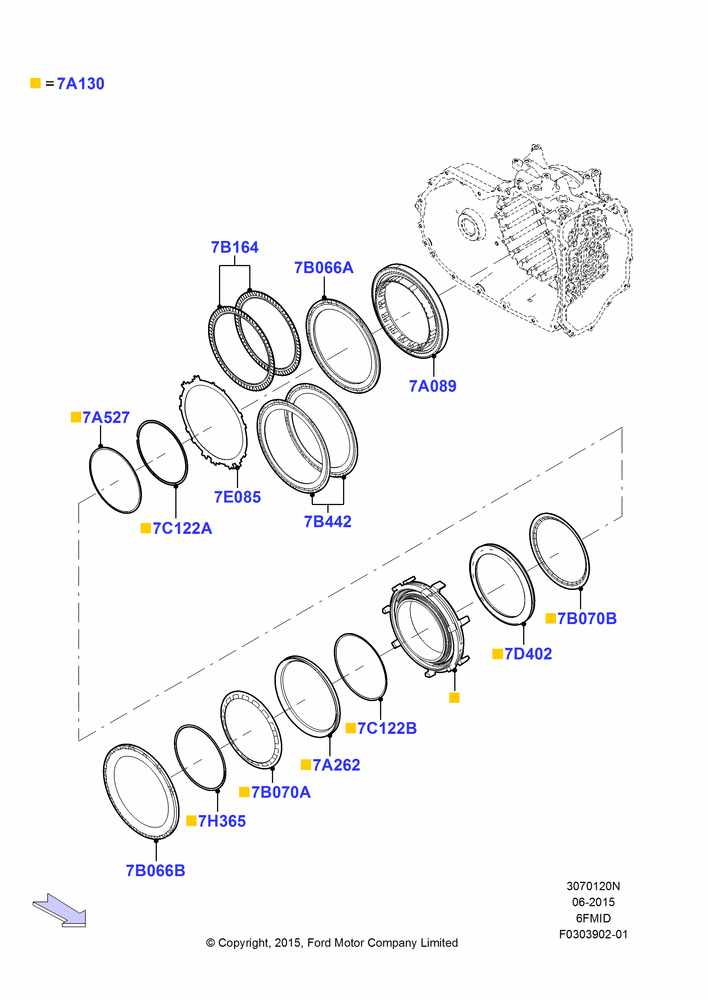 20N - Reverse Clutch and Components, 6 Speed Auto Trans 6F15; 08/SEP/2015-04/MAY/2018