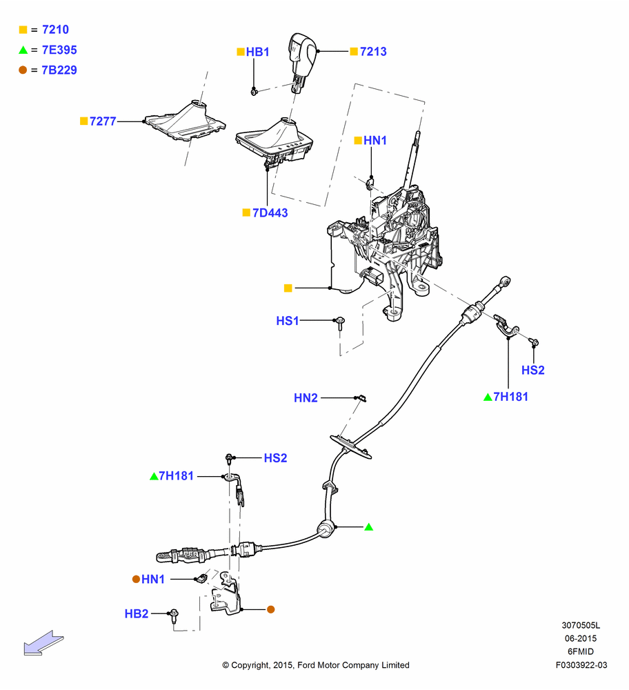 05L - Gear Change-Automatic Transmission, 6 Speed Auto Trans 6F15; 08/SEP/2015-04/MAY/2018