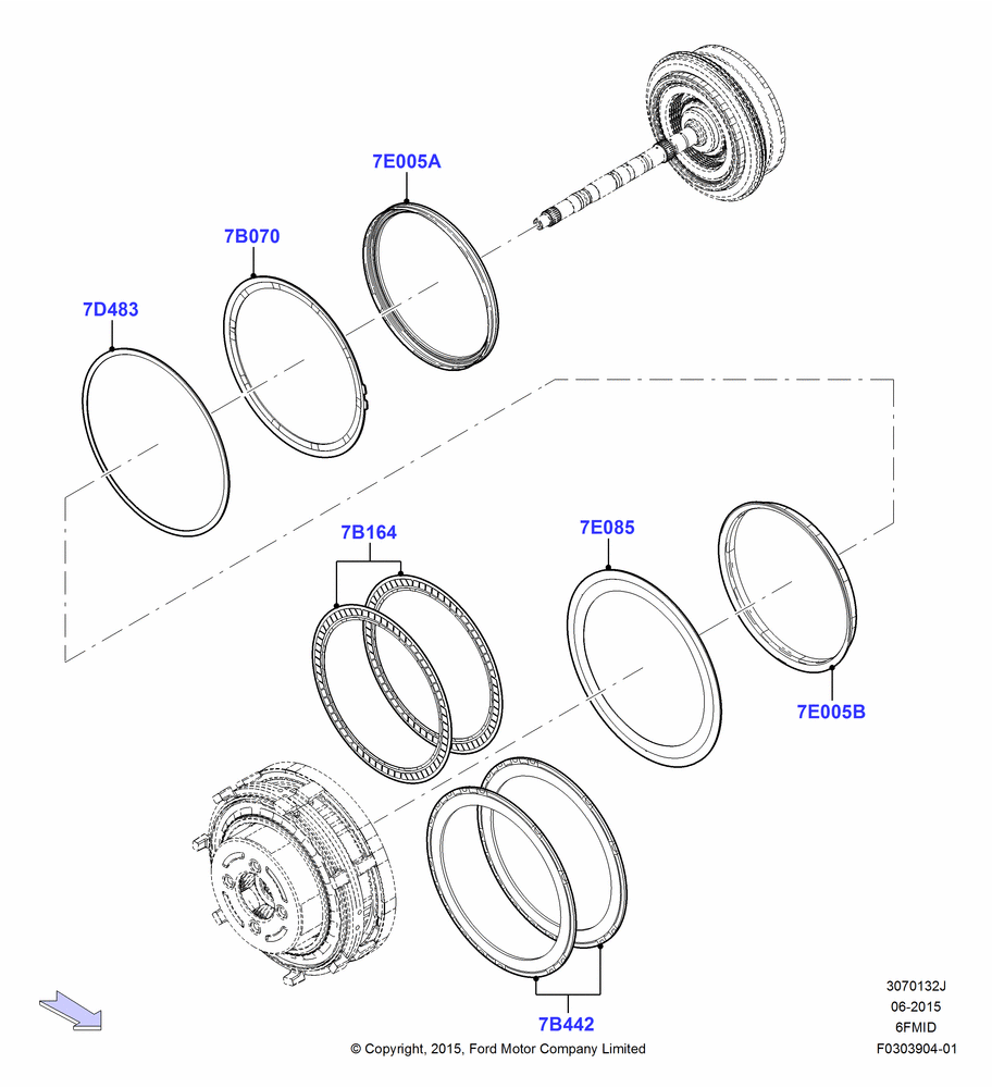 32J - Intermediate Clutch and Components, 6 Speed Auto Trans 6F15; 08/SEP/2015-04/MAY/2018