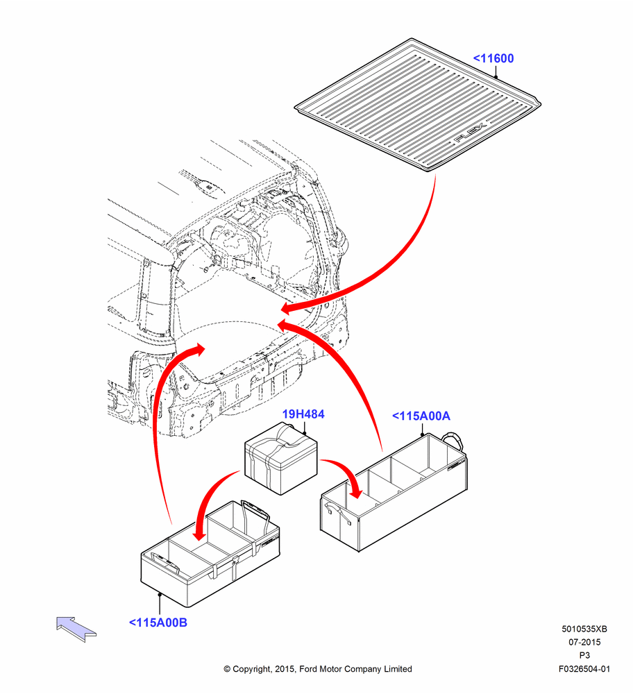 35XB - Load Compartment Trim, Accessory; 04/SEP/2014