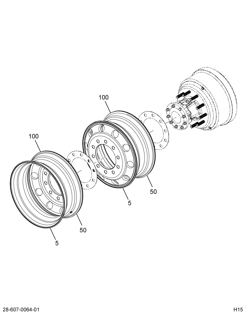 RIM; RR AXLE, DISC WHEEL, 1-PC